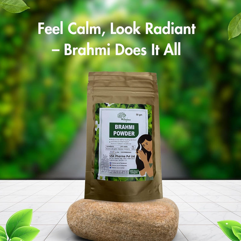 100% Organic Brahmi Powder for Hair Care – 50g