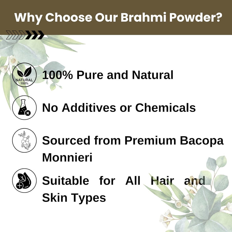 100% Organic Brahmi Powder for Hair Care – 50g