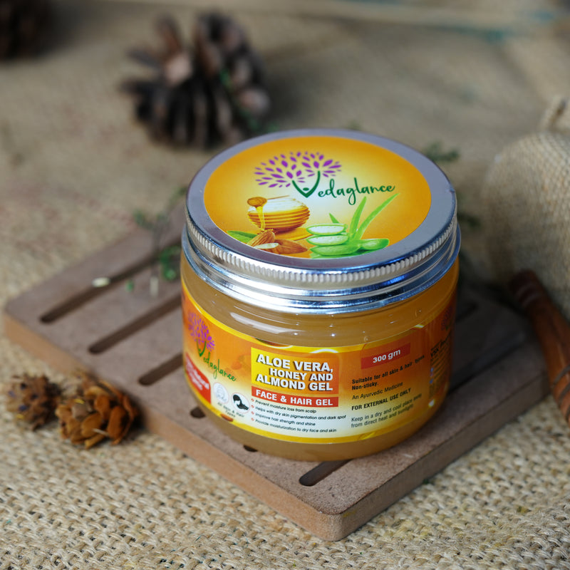 Buy Organic  Alovera With Honey Almond Gel For A Perfect Skin