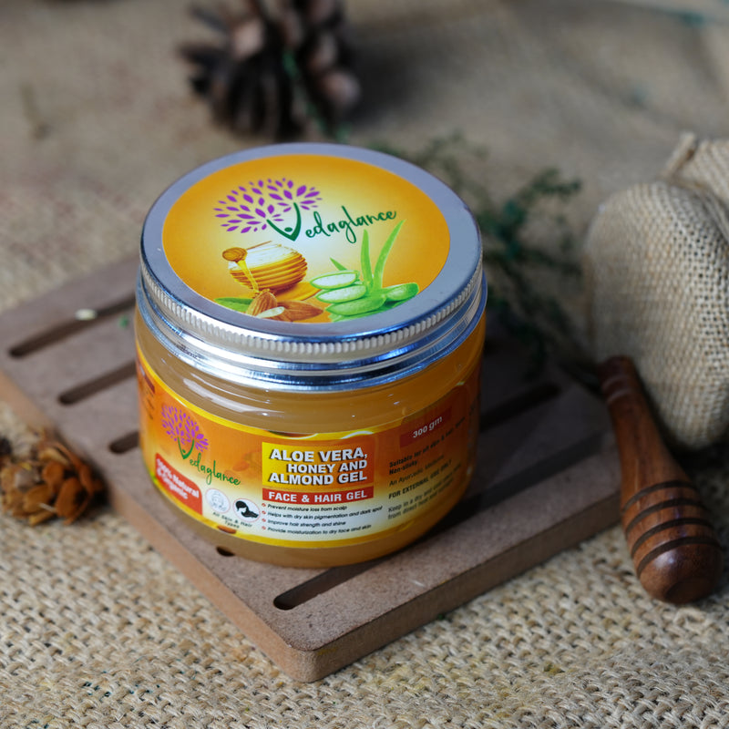 Buy Organic  Alovera With Honey Almond Gel For A Perfect Skin