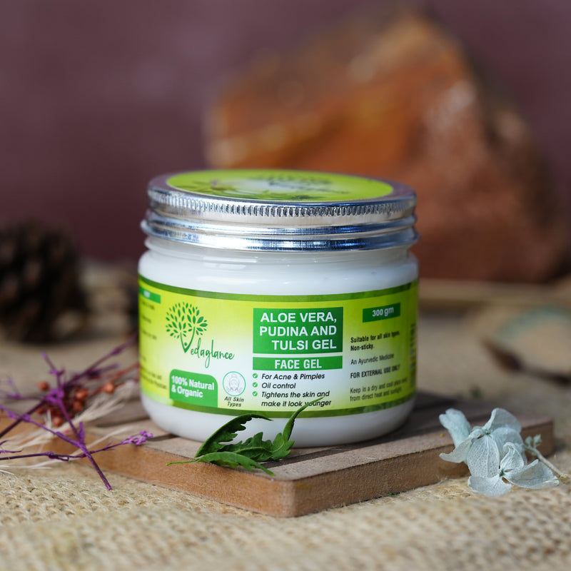 Organic Aloevera With Tulsi Pudina Gel