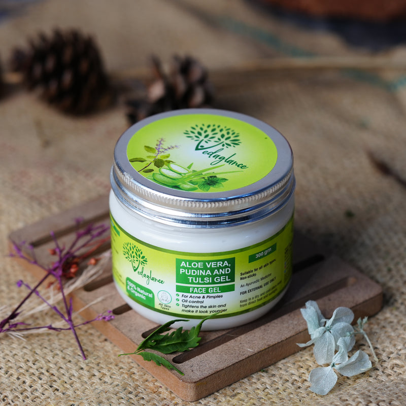 Organic Aloevera With Tulsi Pudina Gel