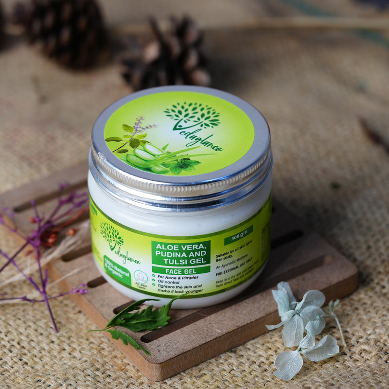 Organic Aloevera With Tulsi Pudina Gel